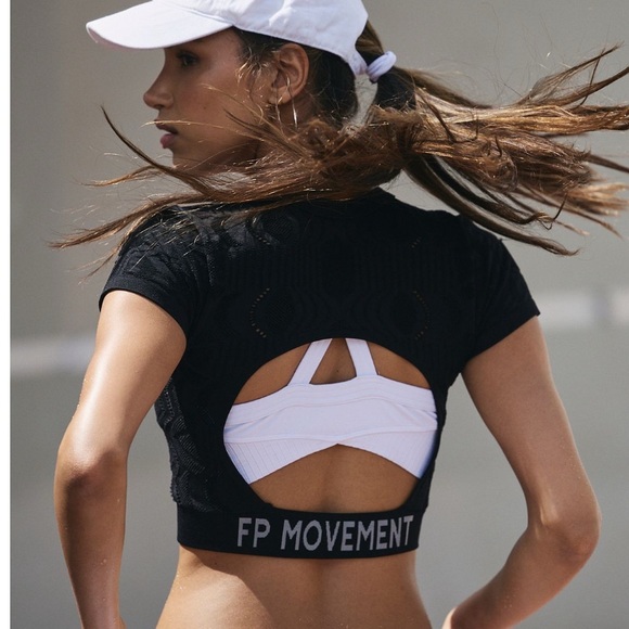 FP Movement by Free People Black Crop Top - Picture 2 of 4